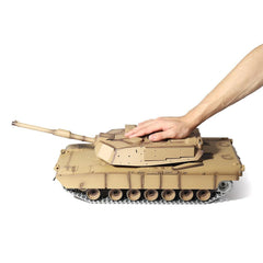 2.4G M1A2 Rc Car Battle Tank Metal Track with Sound Smoke Toy