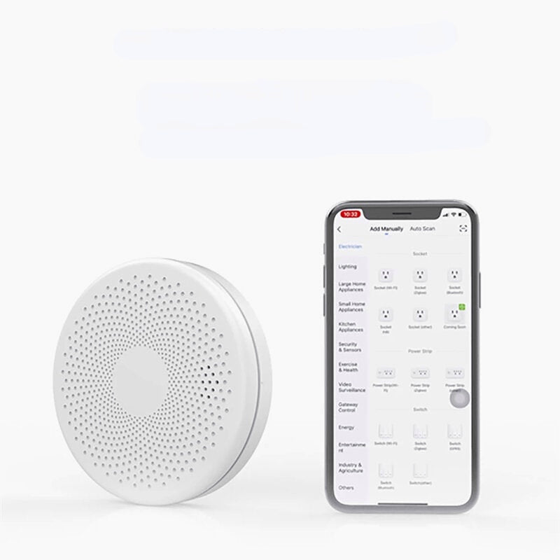 WiFi 2 In 1 Smoke Detector Carbon Monoxide Detector Fire Alarm Sensor Wireless Security System Smart Life Tuya App Control for Smart Home