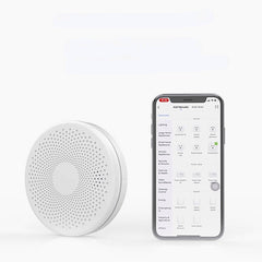 WiFi 2 In 1 Smoke Detector Carbon Monoxide Detector Fire Alarm Sensor Wireless Security System Smart Life Tuya App Control for Smart Home