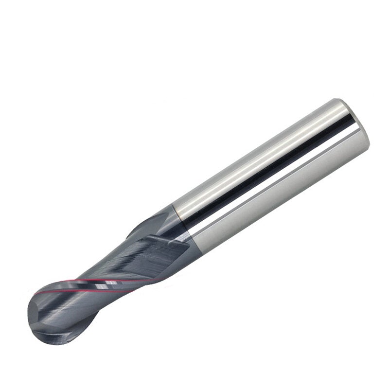 R0.5-R6mm TiAlN Coating Ball Nose 2 Flute Tungsten Carbide End Mill Cutter