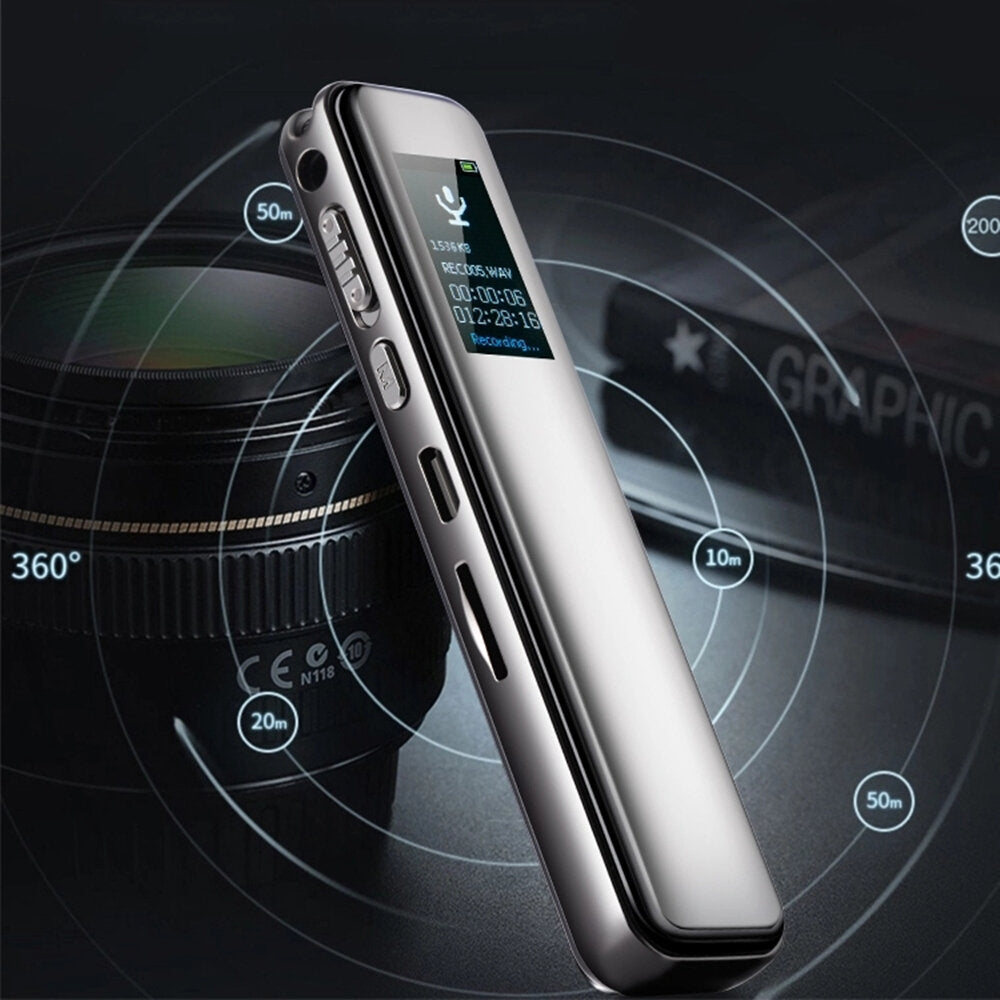 4GB 8GB 16GB Long Distance Mini Dictaphone Ultra Stereo Audio Digital Voice Recorder for Meeting