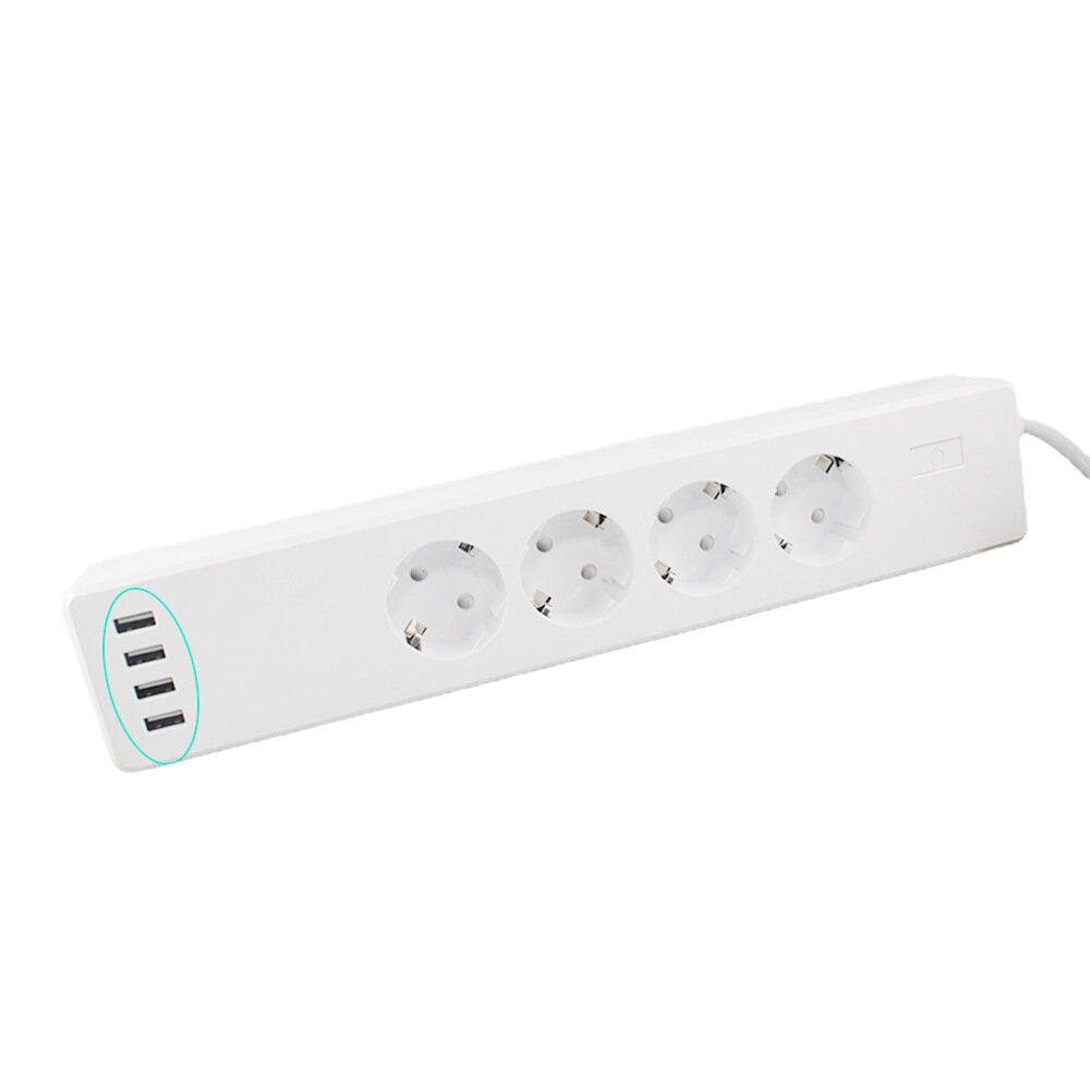 Smart Wireless WiFi EU Power Socket European Standard Voice Control Work with Amazon Alexa