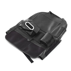 Leather Car Seat Back Storage Bag Seat Cover Multi-functional Cup Holder Organizer