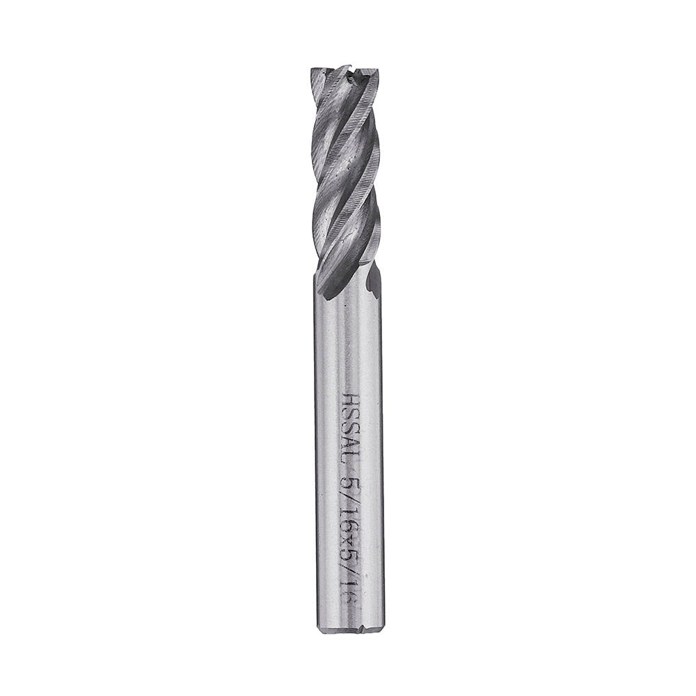 6pcs 1/8-1/2 Inch Imperial Milling Cutter High Speed Steel CNC Bit Spiral End Mill