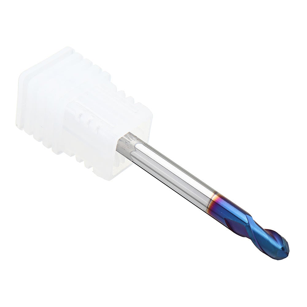 2 Flutes Ball Nose End Mill 50mm Blue NaCo Coating CNC Milling Cutter
