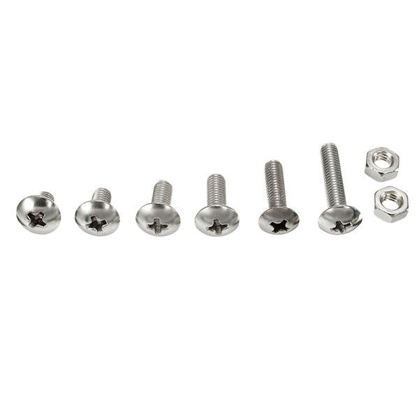 M4SP1 M4 Stainless Steel Phillips Round Head Screws Bolts Nuts Assortment Kit 250Pcs