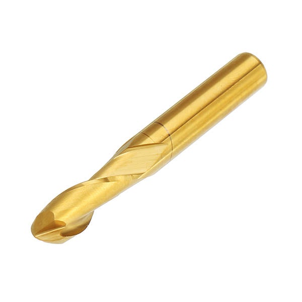 6mm Shank 2 Flutes Ball Nose End Mill Cutter 15/17/22mm Titanium Coated CNC Cutting Tool