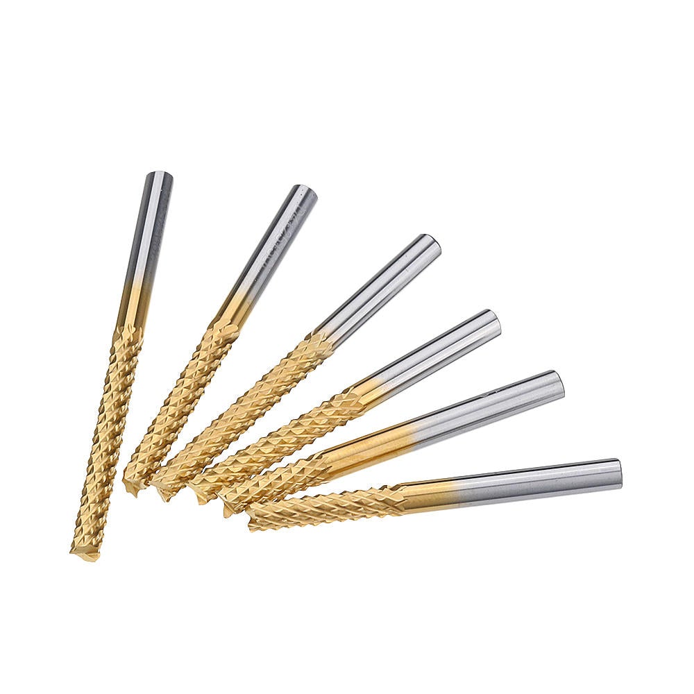 4mm Shank 12-32mm Tungsten Carbide End Mill Titanuim Coated PCB Milling Cutter