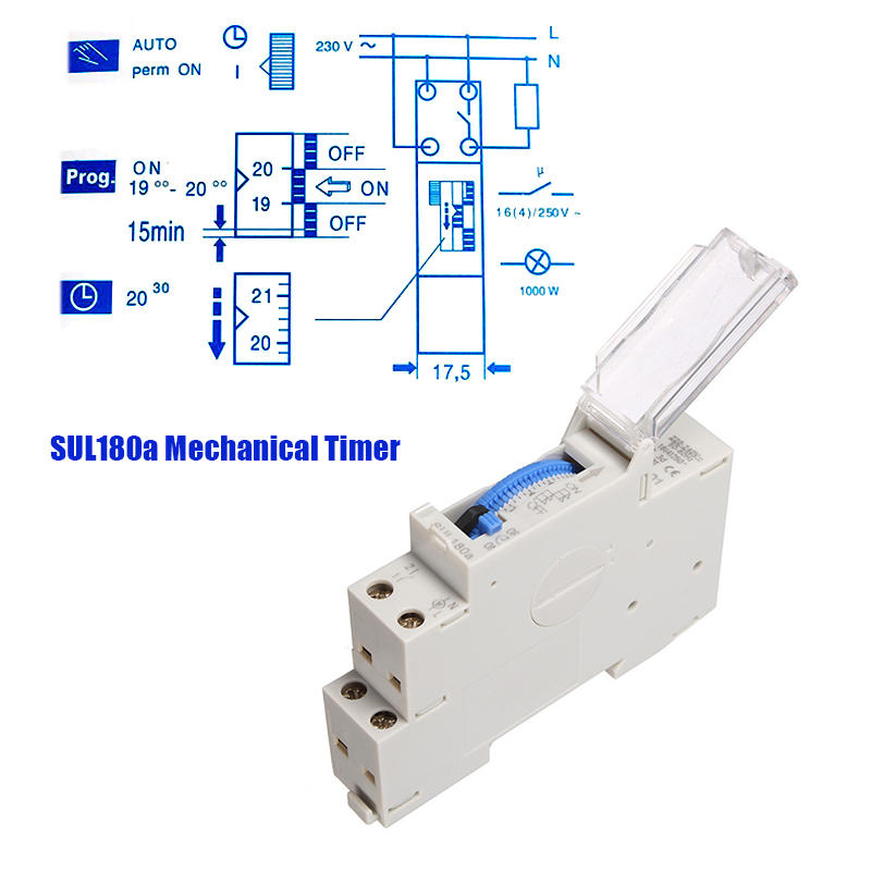 Programmable Din Rail Mechanical Timer Switch 15 Minutes