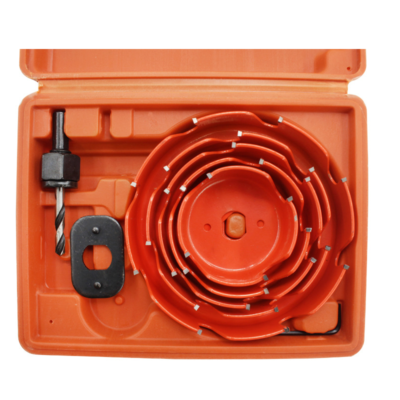 5PCS Carbide Tip Hole Saw Cutter 64-127mm for Wood PVC Board and Plastic Plate