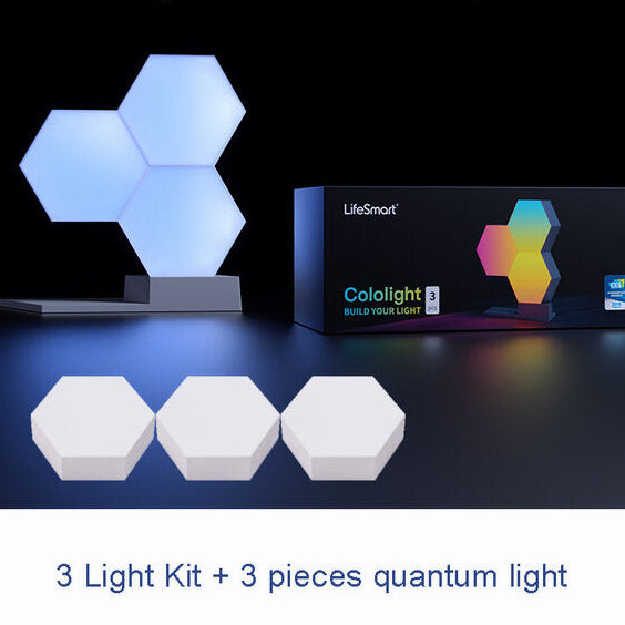 Colo-light LED Quantum Light Smart Geometry Assembling DIY Lamp WiFi Work with Google Assistant Alexa Cololight APP Smart Control
