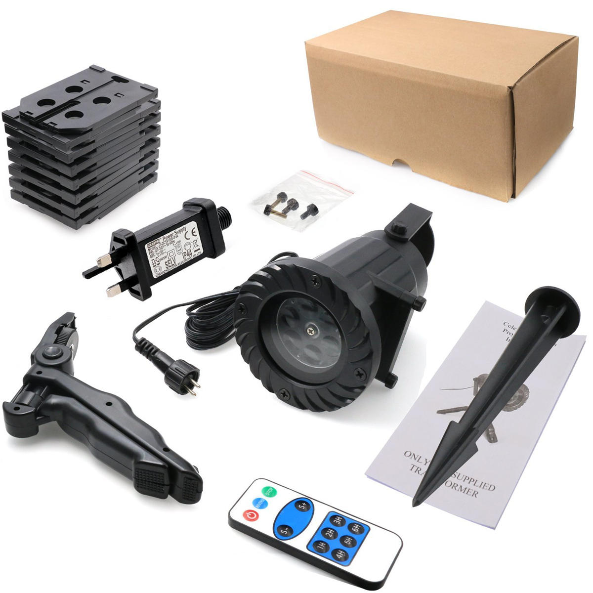 15 Patterns LED Projector Stage Light Party DJ Disco with Remote