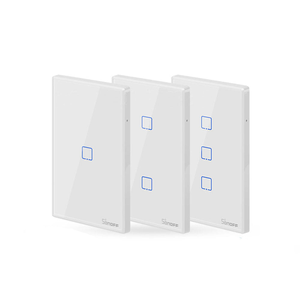 WIFI Wall Switch Smart Wall Touch Light Switch For Smart Home Work With Alexa Google Home EU/US/UK AC 100-240V 1/2/3 Gang TX