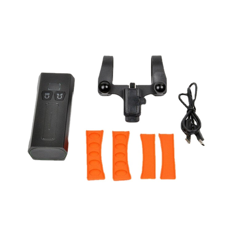 2 x T6 5Modes USB Rechargable IPX6 Waterproof Power Digital Display Bike Light Headlight with 5200mah Battery Power Bank