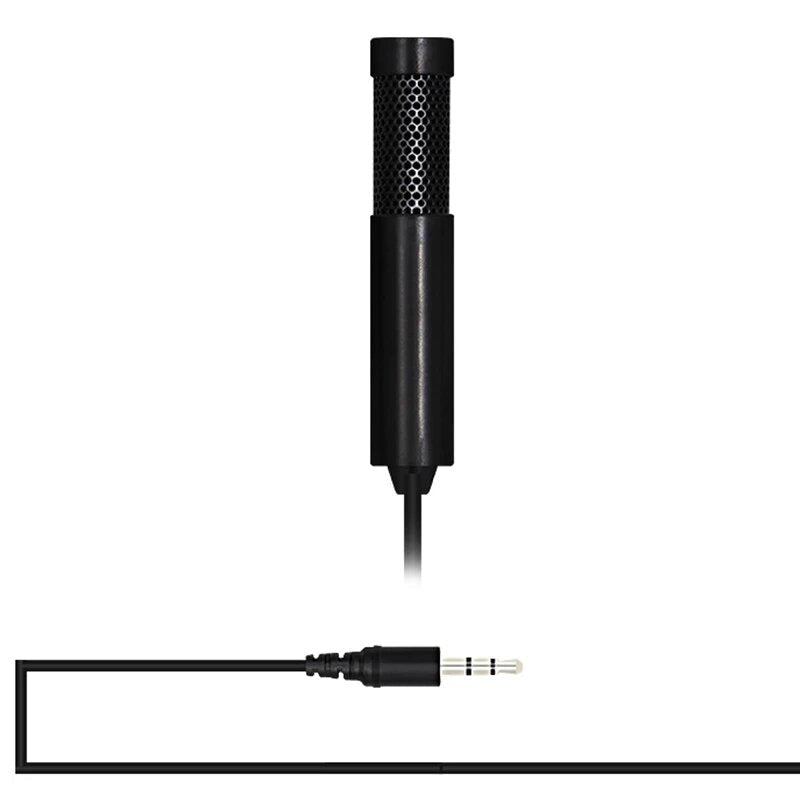 Mini Condenser Microphone USB2.0 3.5mm Interface for iPad PC Portable Mic DV Audio Video Record Live Broadcast