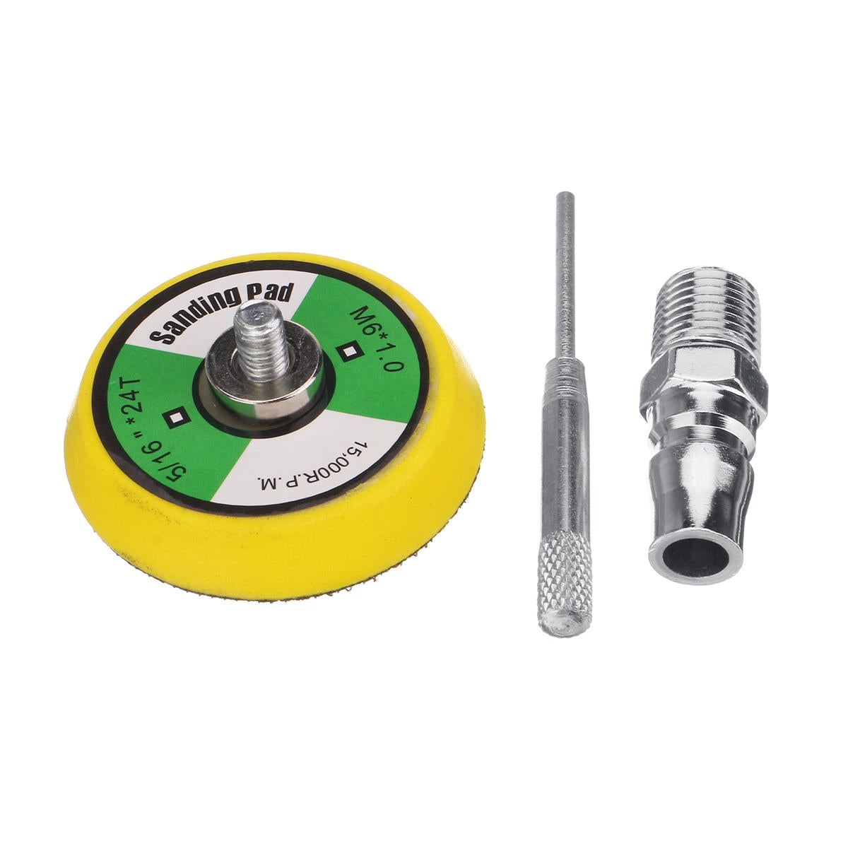 Mini 2 Inch Air Sander Polisher 90 Degree Angle Orbital Polishing Grinding Sanding Pad