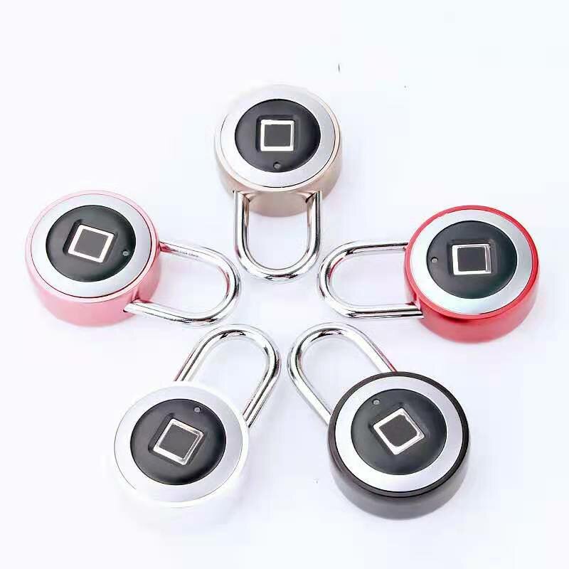 Smart Fingerprint Door Lock Padlock USB Charging Waterproof Anti Theft APP Bluetooth Remote Keyless For Cabinet Luggage Dormitory 0.5 Second Unlock