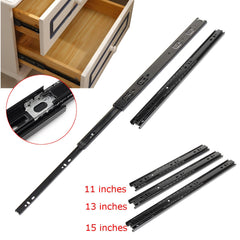 2pcs Telescopic Metal Ball Bearing Slides Runner for Roller Drawer
