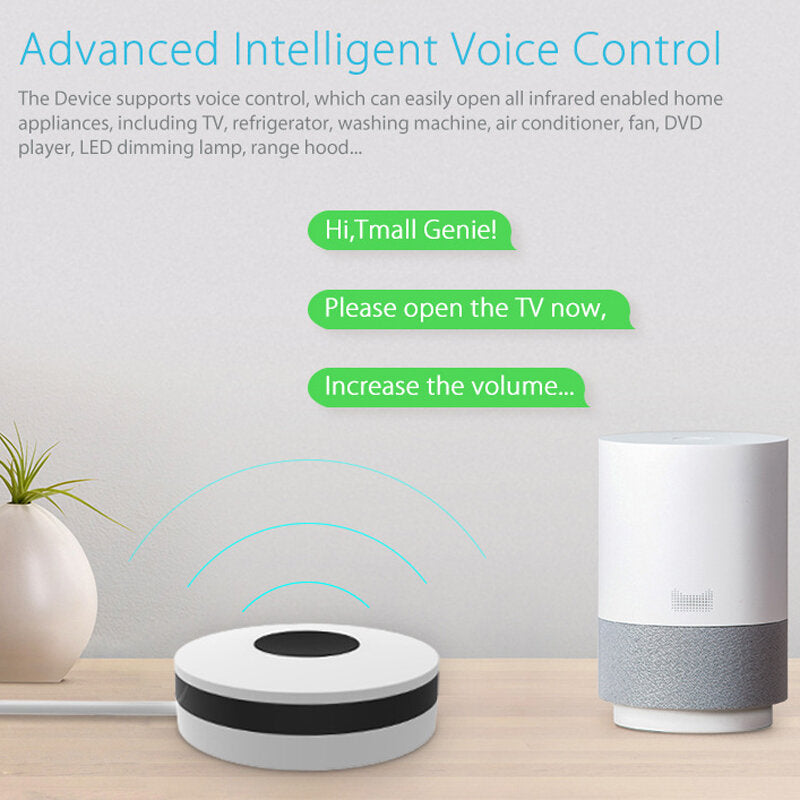 Wifi Smart Infrared APP Remote Control Voice Control AL IR Remote Controlller For Smart Home Work With Google Home IFTTT