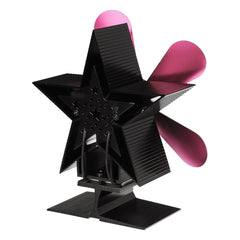 4 Blades Heat Powered Wood Stove Fan Eco Friendly Wood Log Burner Fireplace Fan