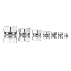 170Pcs 304 Stainless Steel Lock Nut Assortment M3/4/5/6/8/10/12 Nylon Insert Locknut