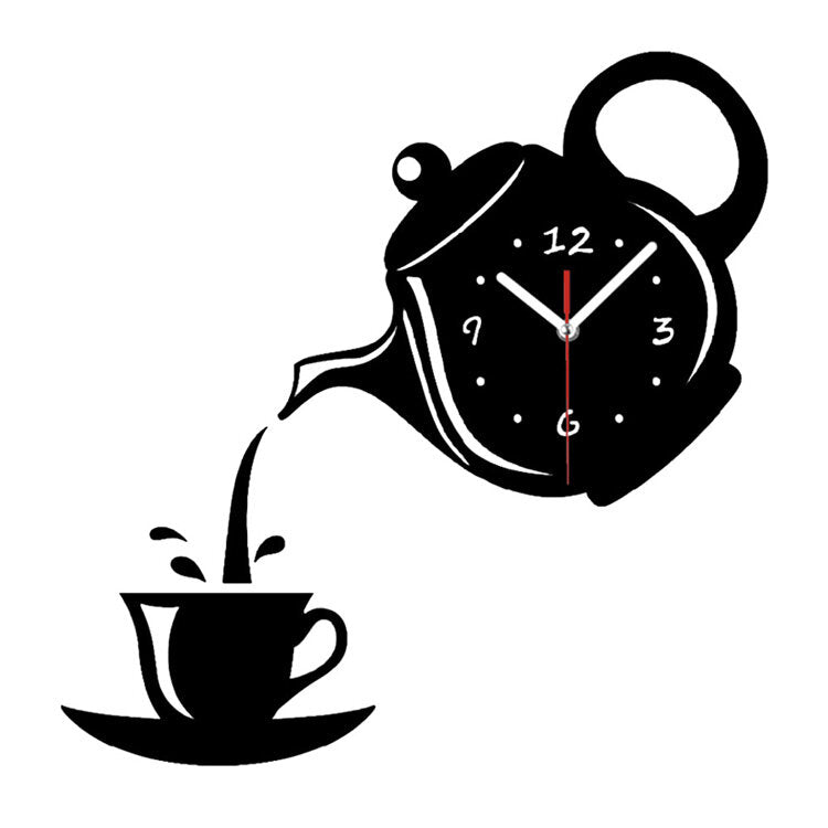 Creative Teapot Head Wall Clock Animal Wall Clock For Home Office Decorations