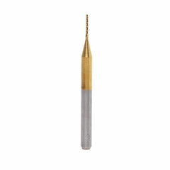10pcs 0.6mm Titanium Coated Engraving Milling Cutter Carbide End Mill Rotary Burr