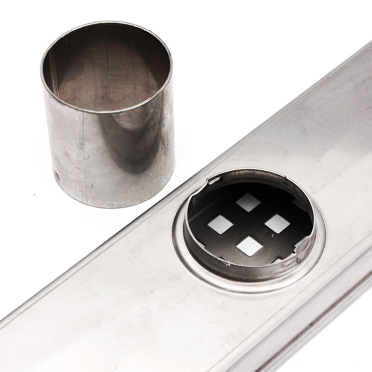 Stainless Steel Tile Insert Linear Shower Grate Bathroom Floor Drain Channel