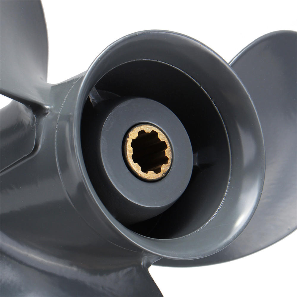 3 Blade Aluminum 9 1/4 x 10 Outboard Engine Propeller Prop for Honda 15-20HP