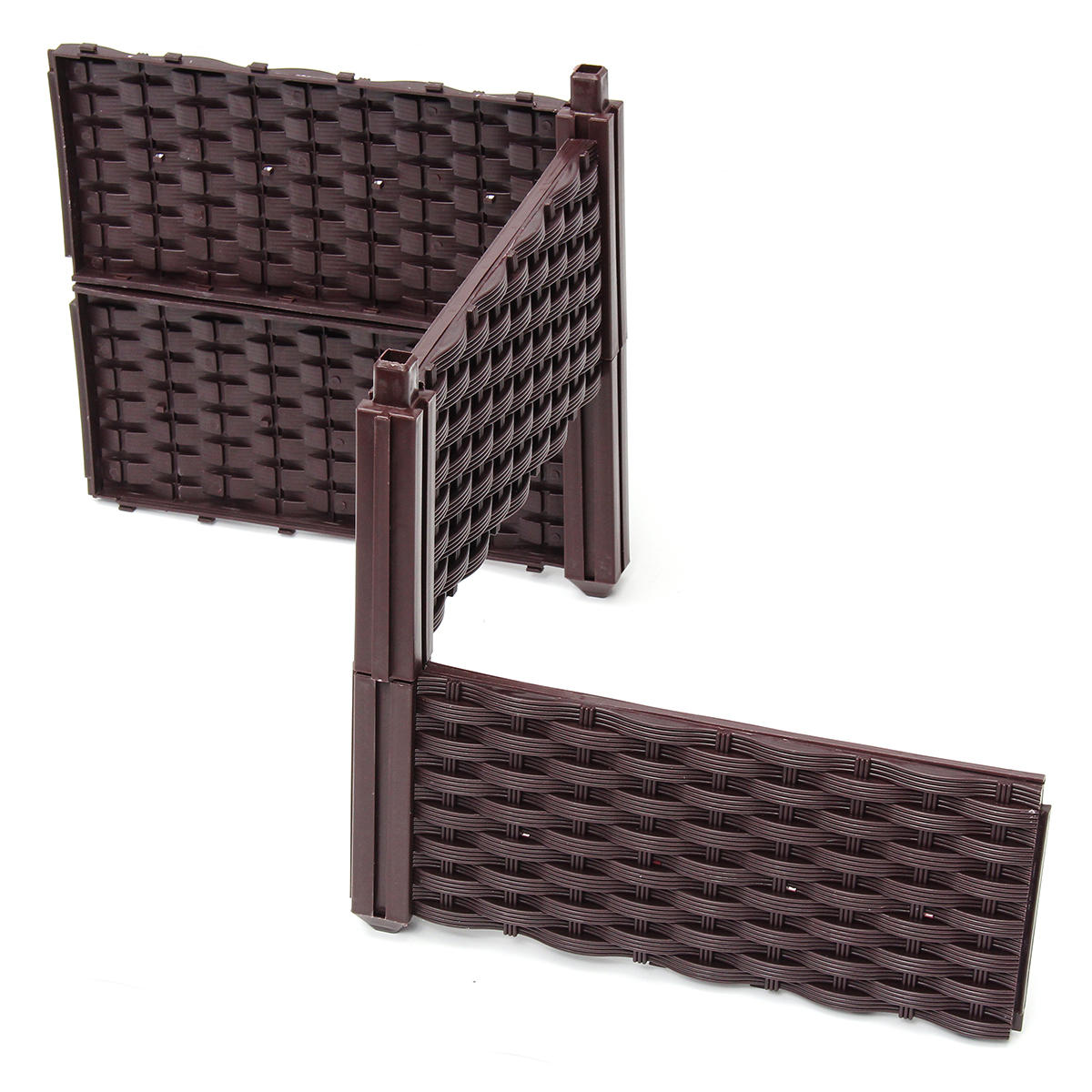 DIY Raised Garden Bed Planter Kit Flower Assembly Square Box Planting Grow Box 4 Side Panel w/ 4 Stakes