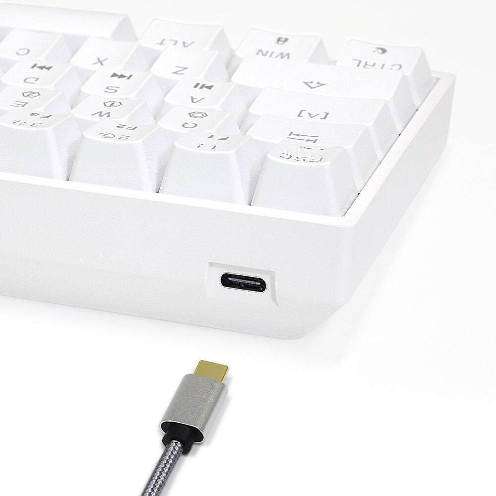 Mechanical Keyboard 61 Keys Hot Swappable Gateron Optical Switch RGB Type-C Wired Programmable 60% Layout Gaming Keyboard