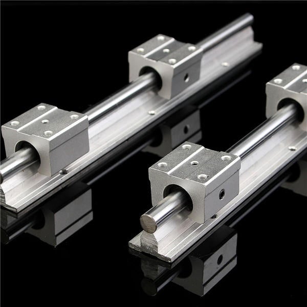2pcs 300mm Supported Rails With 4pcs SBR12UU Pillow Bearing Blocks