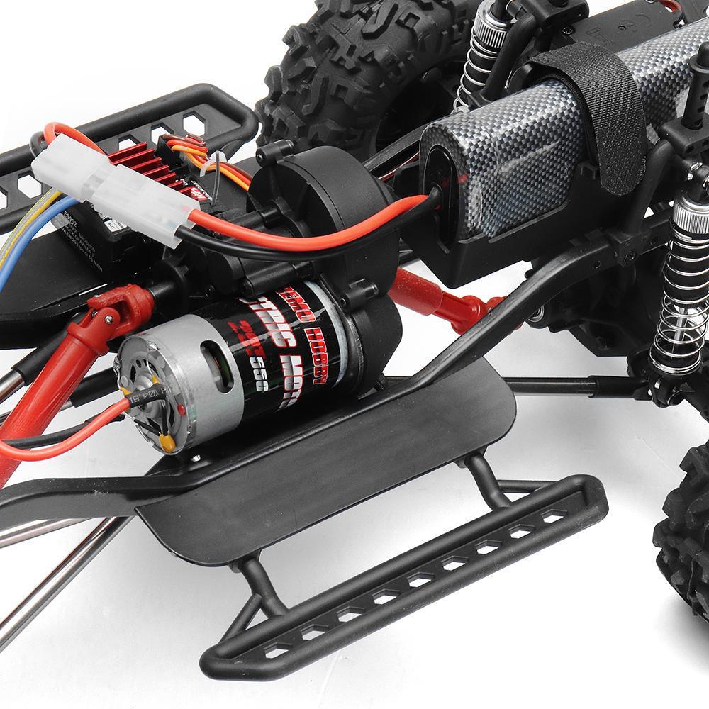 2.4G 4WD Waterproof Brushed Rc Car Off-road Rock Crawler Trail Rigs Truck RTR Toy