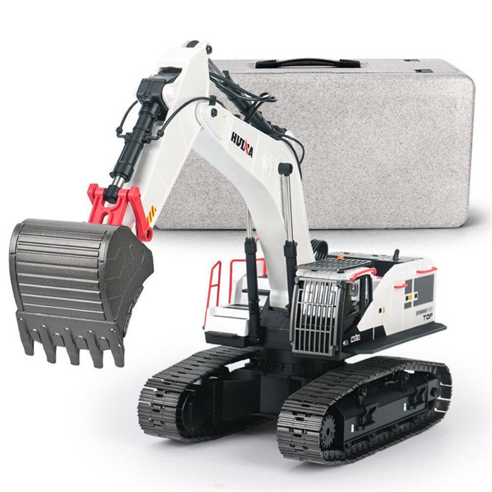 Toys 2.4G 22CH RC Excavator Alloy Vehicles w/ LED Light Sound Machine Toys Models
