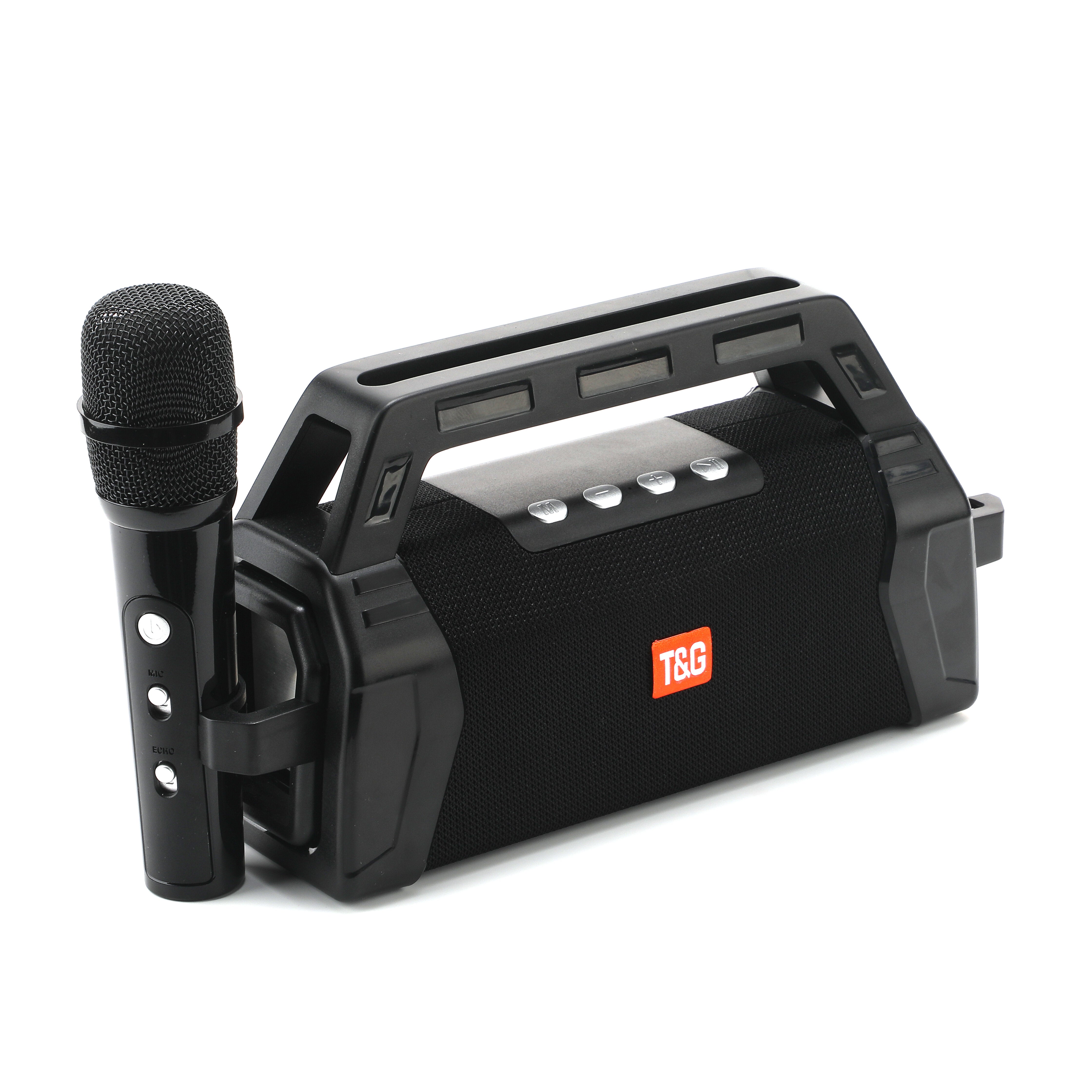 Outdoor Portable Bluetooth Speaker Subwoofer Wireless Karaoke Square Dance Sound Support TF FM Radio Card with Microphone