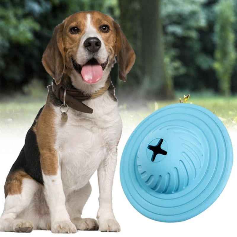 Pet Biting Flying Disk Multifunction Leaking Device Biting Toys Non-Toxic