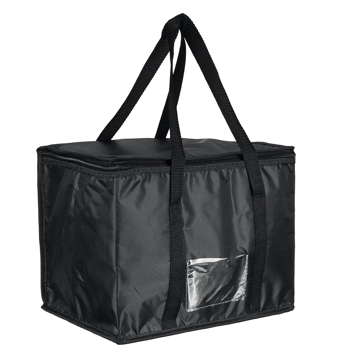 Black Oxford Cloth Insulation Bag Takeaway Storage Cnternal Composite Pearl Cotton Woven Hand Strap PE Film