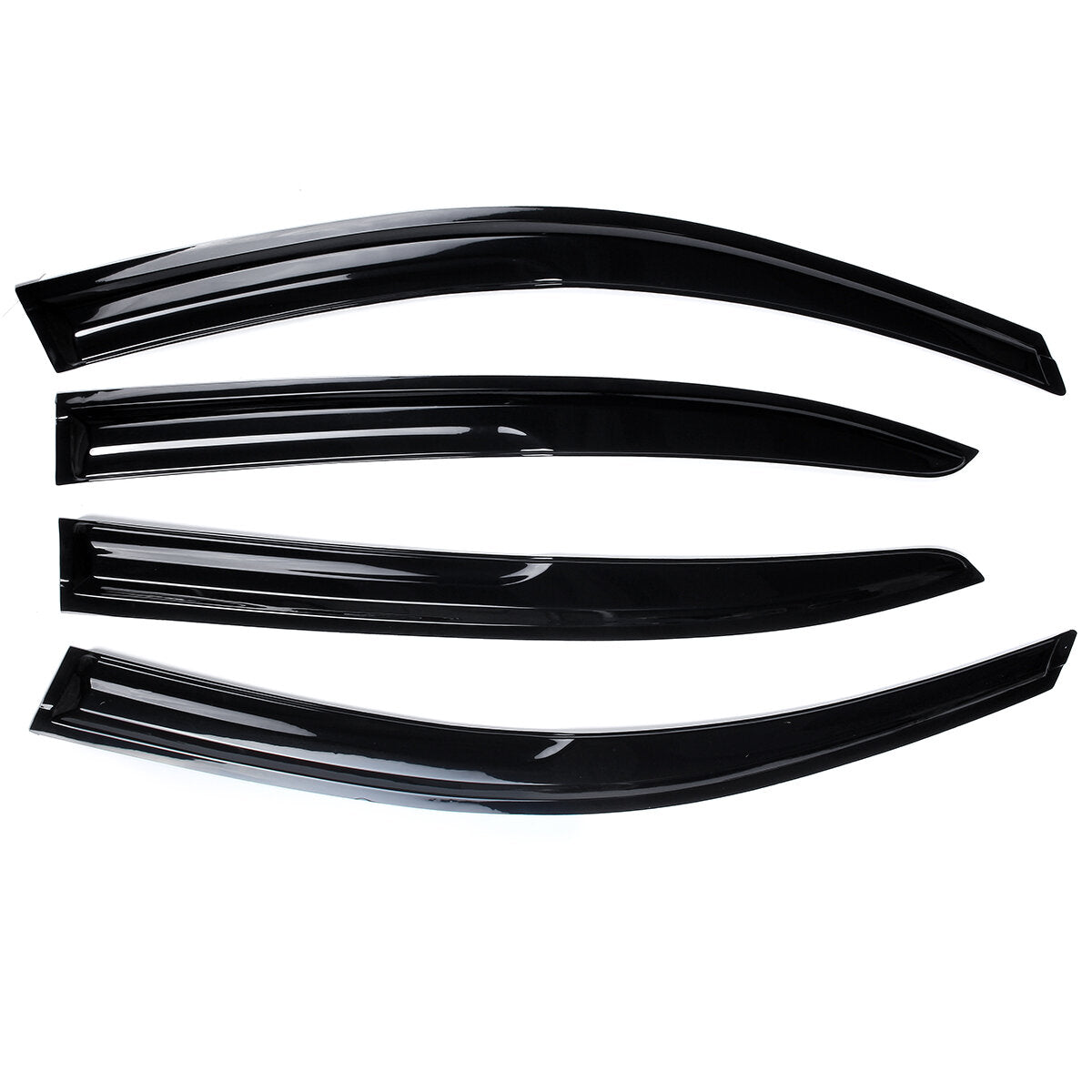 4Pcs Plastic Exterior Visor Vent Shades For Honda Accord 2008-2012 8TH Window Sun Rain Guard Deflector