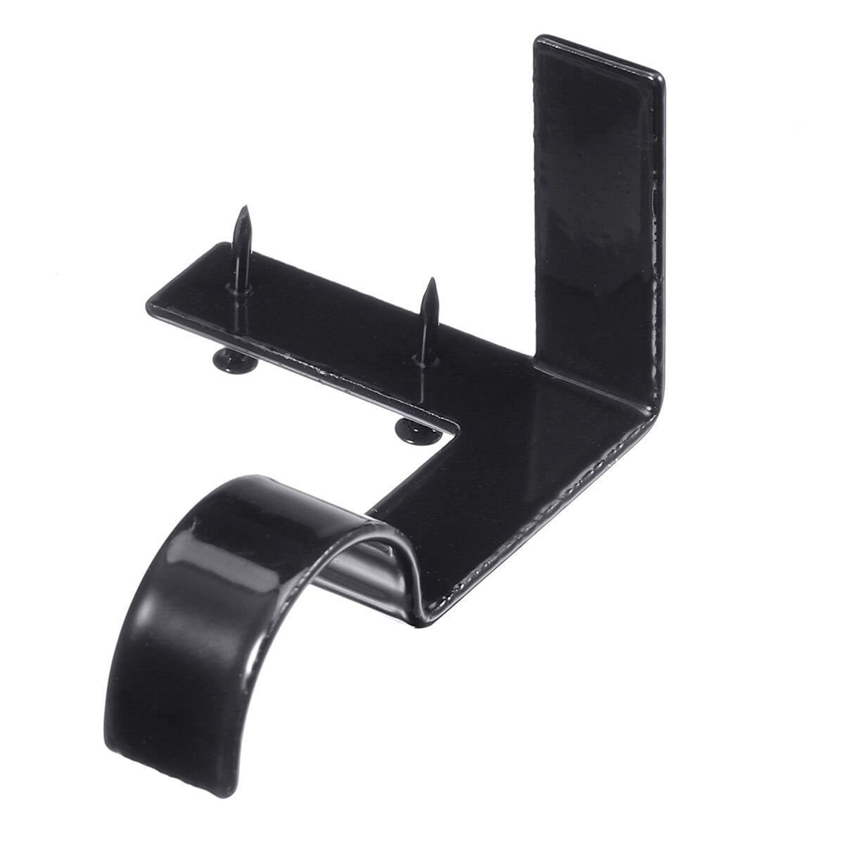 2 Pairs Hang Curtain Rod Holders Bracket Into Window Frame Brackets