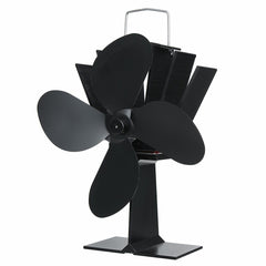 4 Blades Fireplace Fan Stove Fan Heated Fan Heat Powered Eco Fan