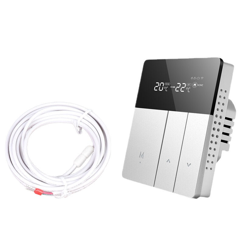 Smart Thermostat Silver 240V Temperature Controller For Water Electric Floor Gas Boiler Heating Control Works With Mijia APP