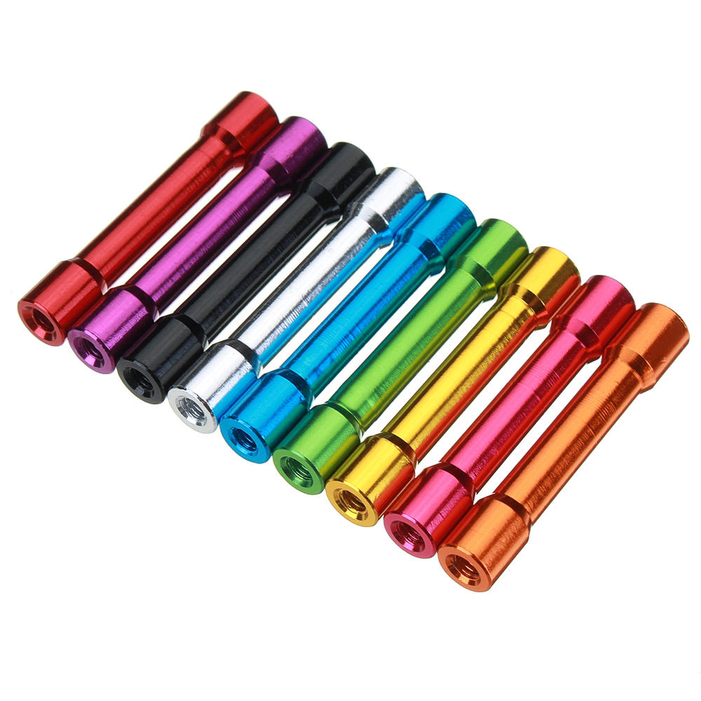 M3AS13 10Pcs M3 35mm Aluminum Alloy Standoff Spacer Round Column MultiColor Smooth Surface