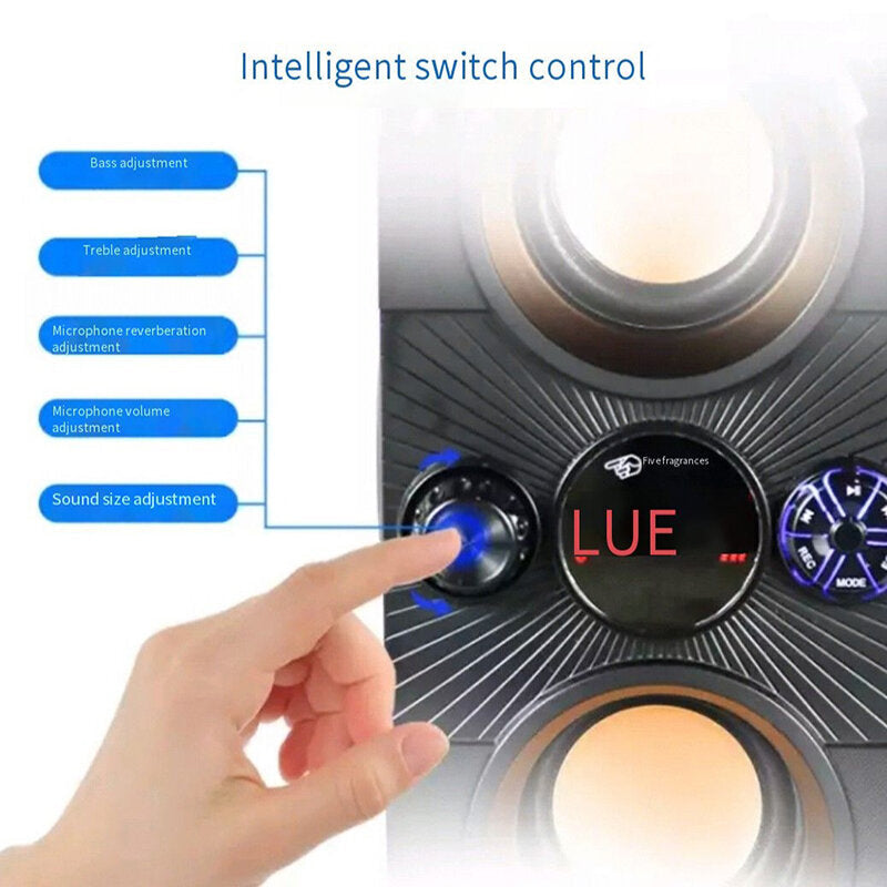 40W Big Power Portable Bluetooth Speaker Outdoor Wireless Subwoofer Boombox Column Sound Music Center Support AUX TF FM Radio