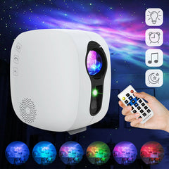 Sky Projector Bluetooth Music Speaker LED Night Light Projector Galaxy Nebula Ocean Star Projector Moon Night Lamp