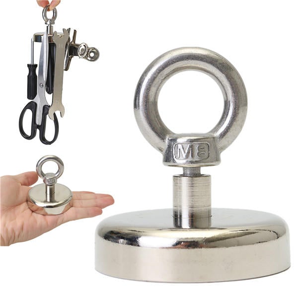 60mm Magnetic Powerful Hooks Hanger Magnets Neodymium Magnet Salvage Tool