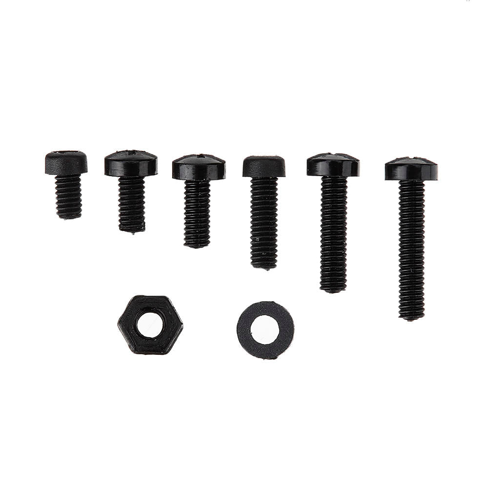 500Pcs M2.5 Nylon Screw Bolt Black Round Cross Screw Hex Nut Spacer Nylon PCB Assortment