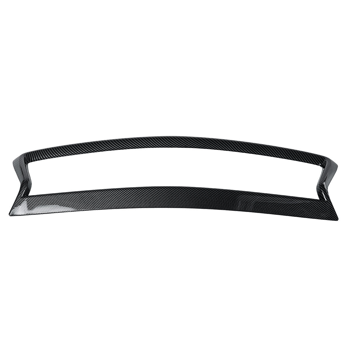 Carbon Fiber Color Front Side Car Grill Outline Trim Cover Overlay