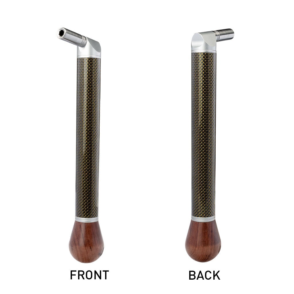 Carbon Tube Piano Tuning Lever Carbon Fiber Gold Silk Braided Tube Piano Tuning Hammer