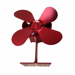 4 Blade Eco-friendly Stove Fan Home Fireplace Fan Low Noise Efficient Heat Distribution