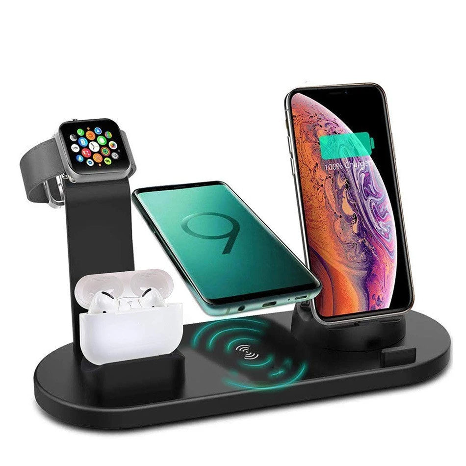 3-in-1 Wireless Charger Vertical 4-in-1 Wireless Charger for Apple Watch Headphones